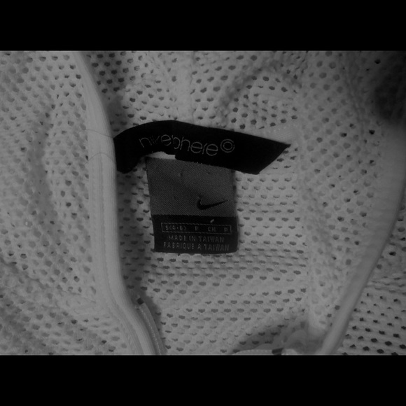 White Nike Mesh Sweater - Picture 3 of 3